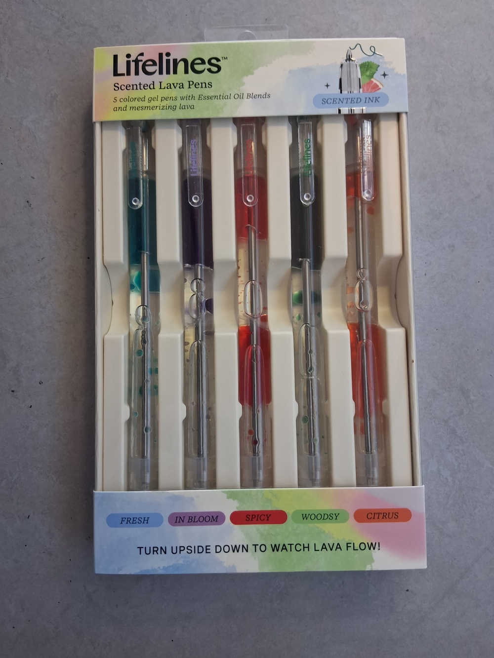 Lifelines Scented Lava Pens 5 Pack